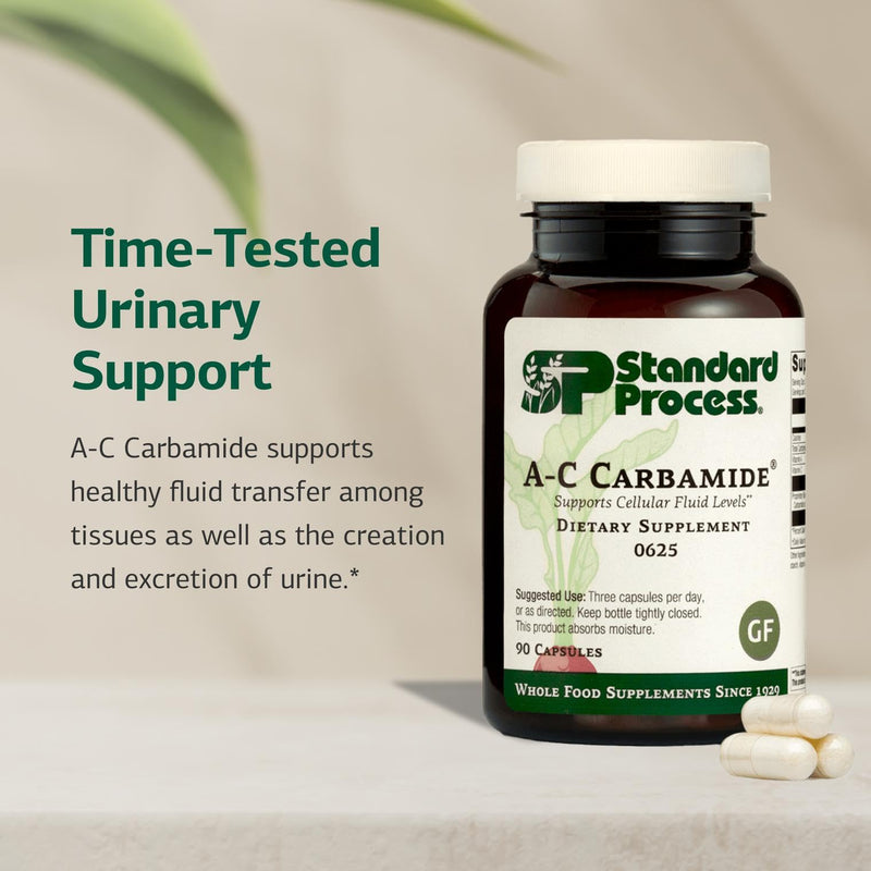 Standard Process A-C Carbamide, Urinary Tract Supplement, 90 Capsules | Supplement Supports Healthy Excretion of Urine and Cellular Fluid Levels, Contains Vitamin A and Antioxidant Vitamin C Unflavored 90 Count (Pack of 1)