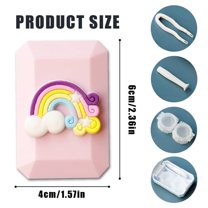 [Australia] - FEZ 4 pieces contact lens case contact lenses tweezers contact lens container contact lens case contact lens case contact lens accessories 
