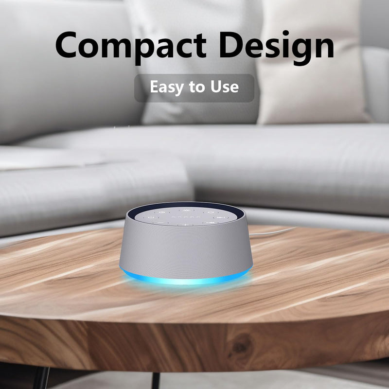 [Australia] - Brown Noise Sound Machine White Noise Machine with 30 Soothing Sounds for Sleep 12 Colors Night Light for Baby Adults Kids Sleep Machines 36 Volume Levels 5 Timers for Home Office Travel 