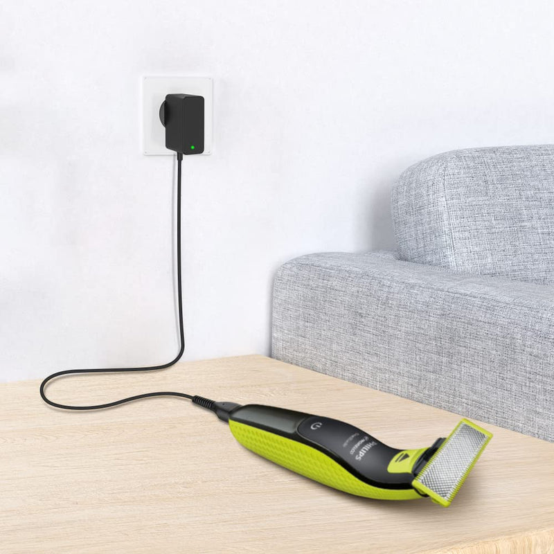 [Australia] - Newding 4.3V A00390 charging cable for shaver Philips One Blade QP2721 QP2821 QP2520 QP2620 MG3720 MG3730 MG5720 MG5730 BT3206 BT3208 BT405 QT4000 Beard Trimmer power supply, Shaver OneBlade Charger Cable 