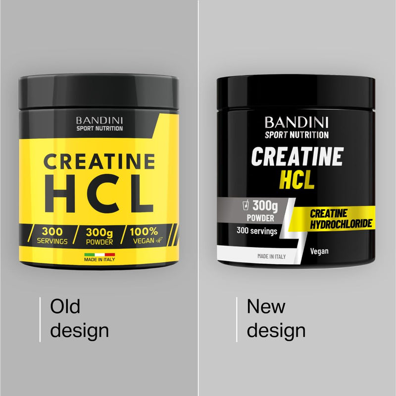 Bandini® Creatine HCL Powder 300g - Very Strong and Intense Taste but 100% Pure - Do NOT TAKE if You are Sensitive to Sour Flavours - Training, Sport & Pre-Workout – Based on Creatine Hydrochloride