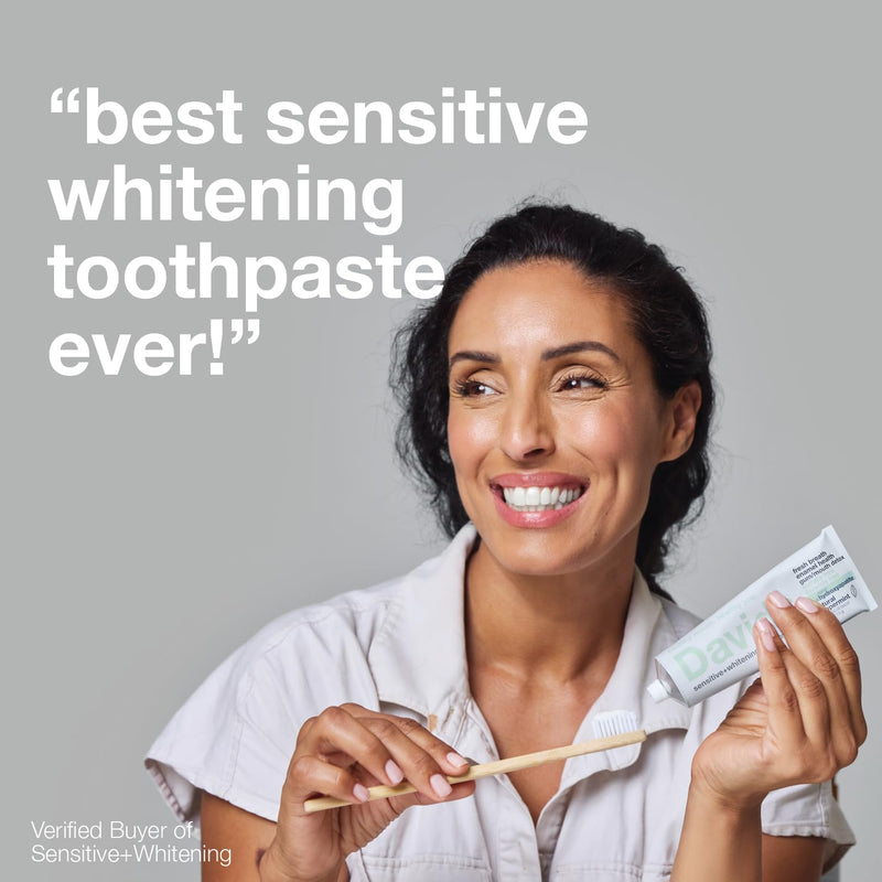 [Australia] - Davids Hydroxi Fluoride Free Nano Hydroxyapatite Toothpaste for Remineralizing Enamel & Sensitive Relief, Whitening, Antiplaque, SLS Free, Natural Peppermint, 5.25oz, Made in USA (3 Pack) Sensitive Mint 5.25 Ounce (Pack of 3) 