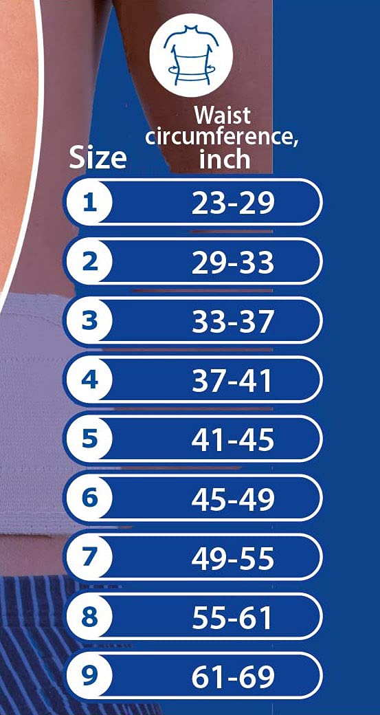 Umbilical Ventral Belt Hernia Reduction Binder With Navel Pad, Abdominal Support for men and women. Hernia support comfort band and bandage. (#2 for Waist Circumference: 29-33 inch (75-85 cm)) #2 for Waist Circumference: 29-33 inch (75-85 cm)