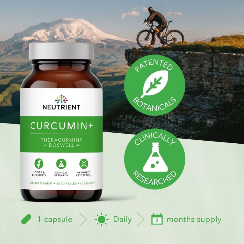 Neutrient Highly Absorbable Curcumin Capsules with Theracurmin and Boswellia