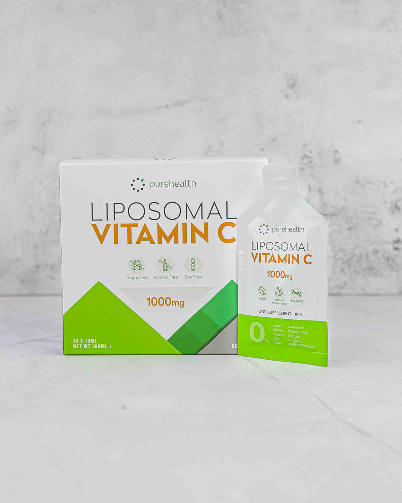 The Purest, Most Bioavailable Liposomal Vitamin C On The Market 1000mg 30 Daily Sachets No Sweetener, No Soy, All Natural Ingredients.Immune System, Skin & Energy Support