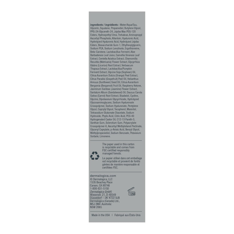 Dermalogica Biolumin-C Gel Moisturizer, 1.7 Fl Oz | Hyaluronic Acid, Vitamin C, Boosts Radiance, Brightens, Weightless Hydration