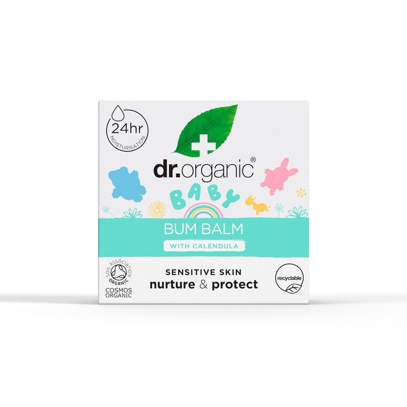 [Australia] - Dr Organic Baby Butt Balm with Calendula, Diaper Rash Cream, Sensitive Skin, Lanolin, Natural, Vegan, Dermatologically Tested, Cruelty Free, Paraben & SLS Free, Certified Organic, 50ml 