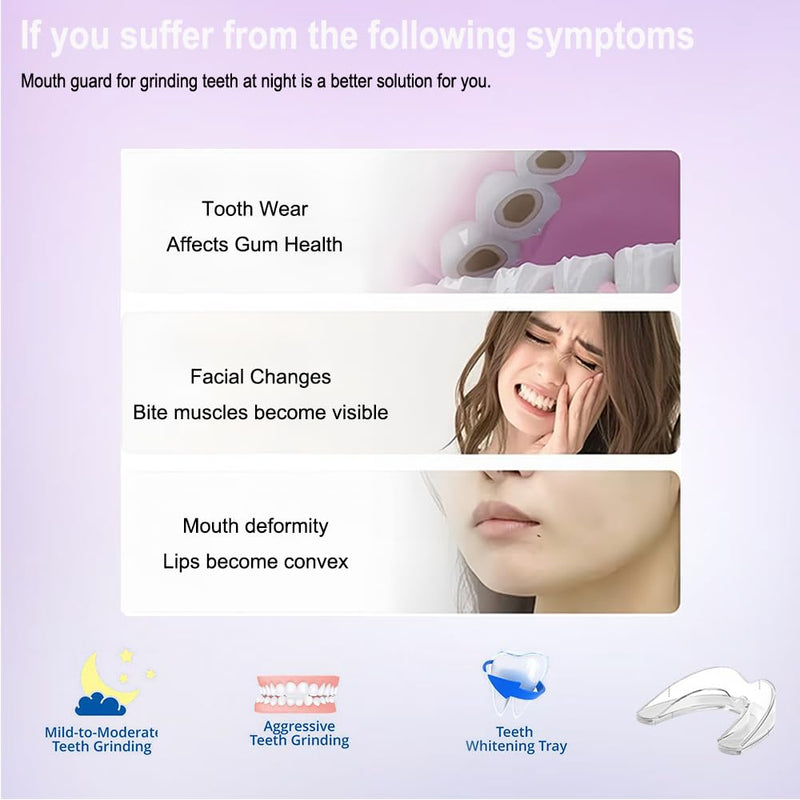 [Australia] - Mouth Guard for Grinding Teeth at Night,8 Pack Night Guards for Teeth Grinding,Teeth Grinding Mouth Guard for Sleep Upgraded Material,Mouthguards for Grinding of Teeth 2.5 Inch 