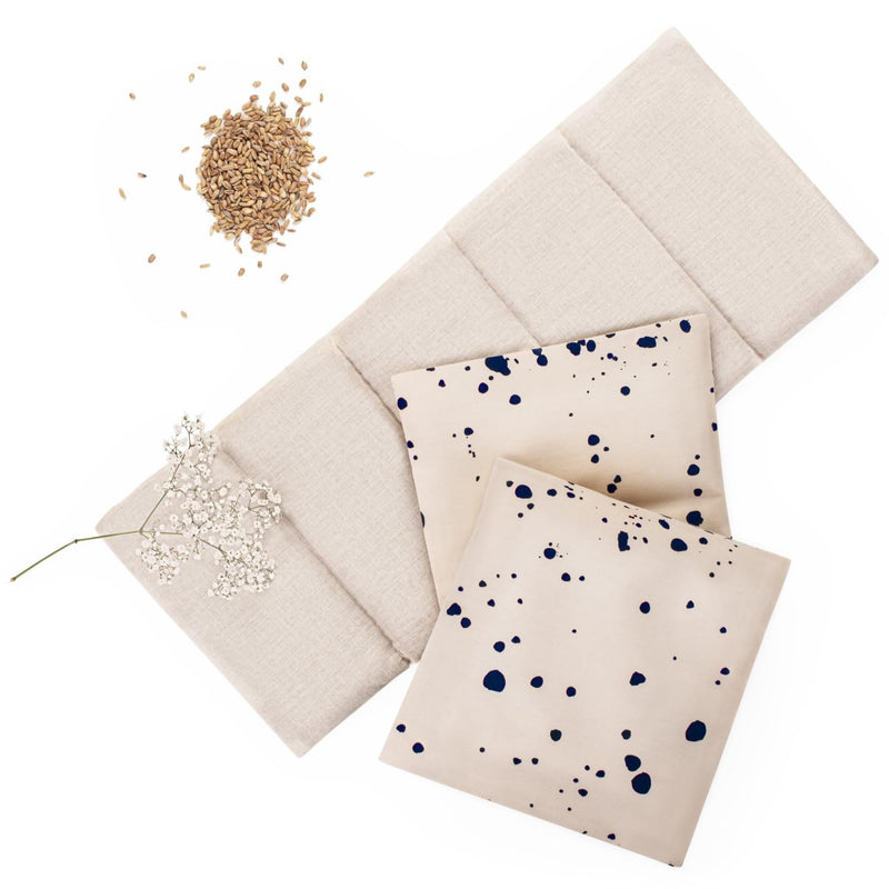 [Australia] - Blumtal grain pillow large microwave - alternative heating pillow microwave filled with 100% natural wheat - grain pillow neck shoulder - alternative to the cherry stone pillow large - pain relieving 