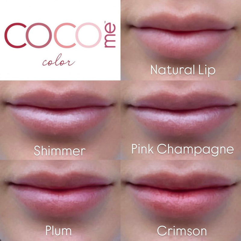 CocoMe Color Tinted Lip Balm (Pink Champagne) -All Natural Organic Coconut Oil and Beeswax for moisture and nourishment | Hydrates & Protects For 24 Hours, Helps Soothe & Repair, Rich in Vitamin E & A (Pink Champagne) Pink Champagne