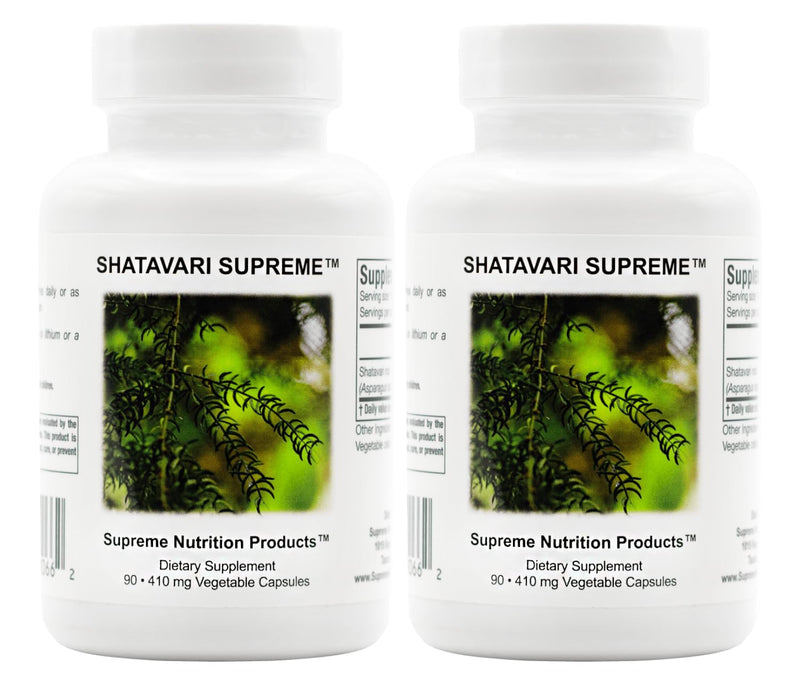 [Australia] - Supreme Nutrition Shatavari Supreme, 90 Pure Shatavari Root Vegetarian Capsules (Pack of 2) 90 Count (Pack of 2) 
