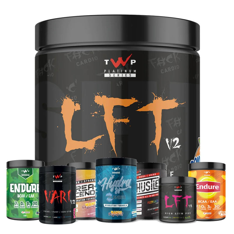 TWP Nutrition Platinum Series LFT V2, High Stim Strong Pre Workout, 390g and 30 Servings, 9 Great Flavours (Fantasy Twist) Fantasy Twist