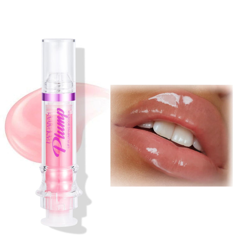 Plumping Lip Oil With Chili Extract - Fuller Lips Instantly! Ultra-Hydrating & Nourishing, Glossy Finish Lip Glow Oil, Lip Plumping Booster Plump, Smooth, and Define Your Lips Naturally (01 Pink) 01 Pink