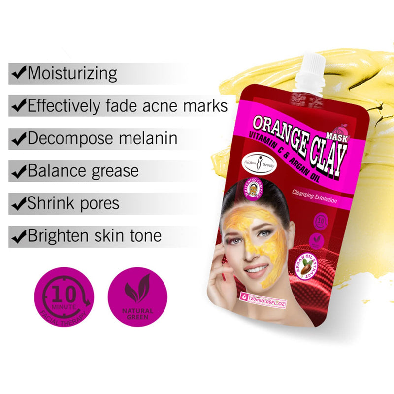 AICHUN BEAUTY Orange Clay Vitamin C Argan Oil Cleansing 120ml