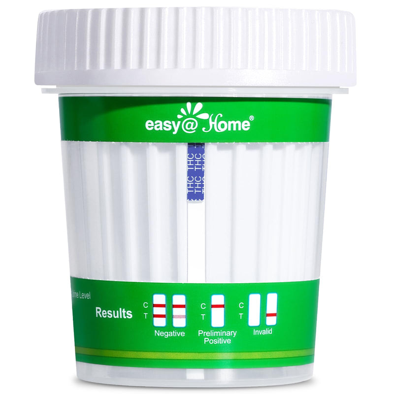[Australia] - Easy@Home Marijuana Test Cup: Instant THC Test for Home Urine Drug Screen, 2-Pack Marijuana Weed Urine Testing Kit for Detox Employment Screening, 50ng/mL Cutoff -#ECTH4-114A3 
