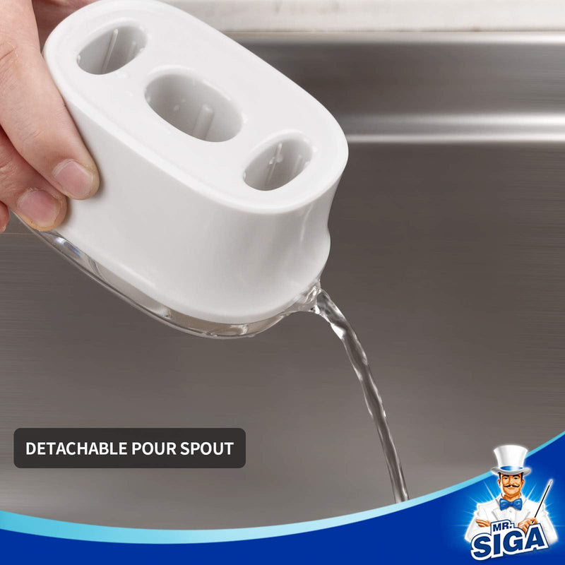 [Australia] - MR.SIGA Water Bottle Brush Cleaning Set with Storage Holder, Cleaning Brushes for Tumbler, Straw, Baby Bottles, Drinking Glasses 