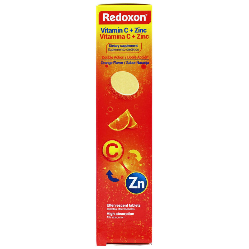 [Australia] - Redoxon Vitamin C + Zinc, Effervescent Tablets of Vitamin C and Zinc, Helps Support Your Immune System, Orange Flavor, 20 Effervescent Tablets, 2.82 Oz, Box 20 Count (Pack of 1) 