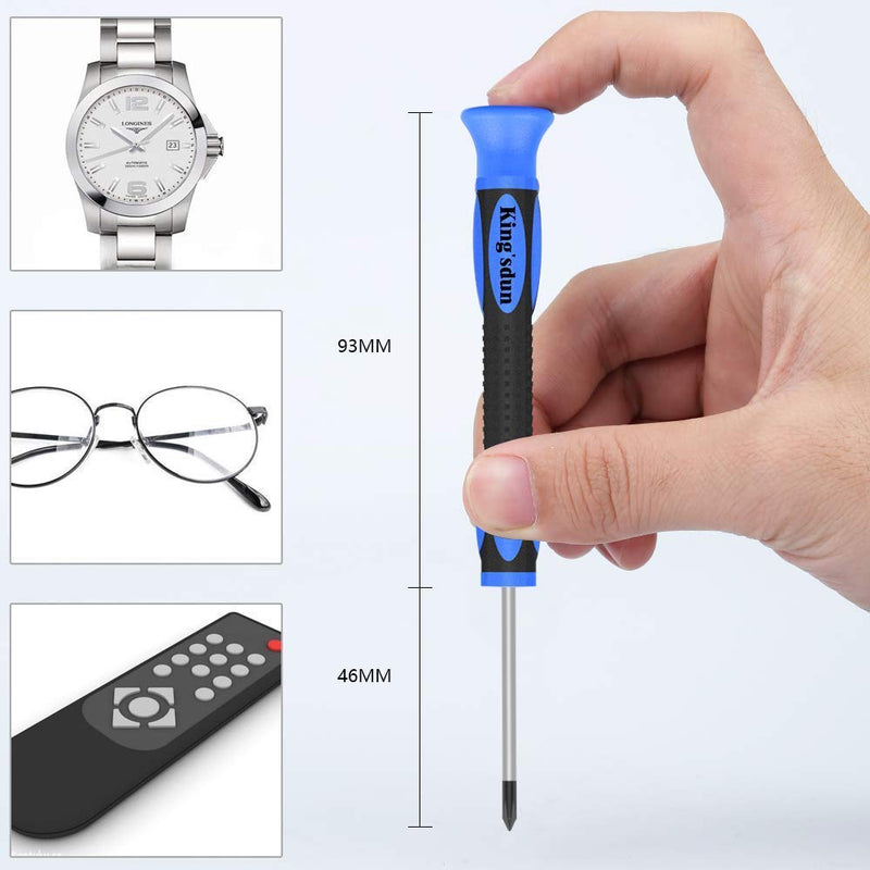 [Australia] - Glasses repair kit with 1000 small screws and 6 magnetic screwdrivers glasses repair set glasses repair tool set for glasses, sunglasses, watches, jewelry silver 