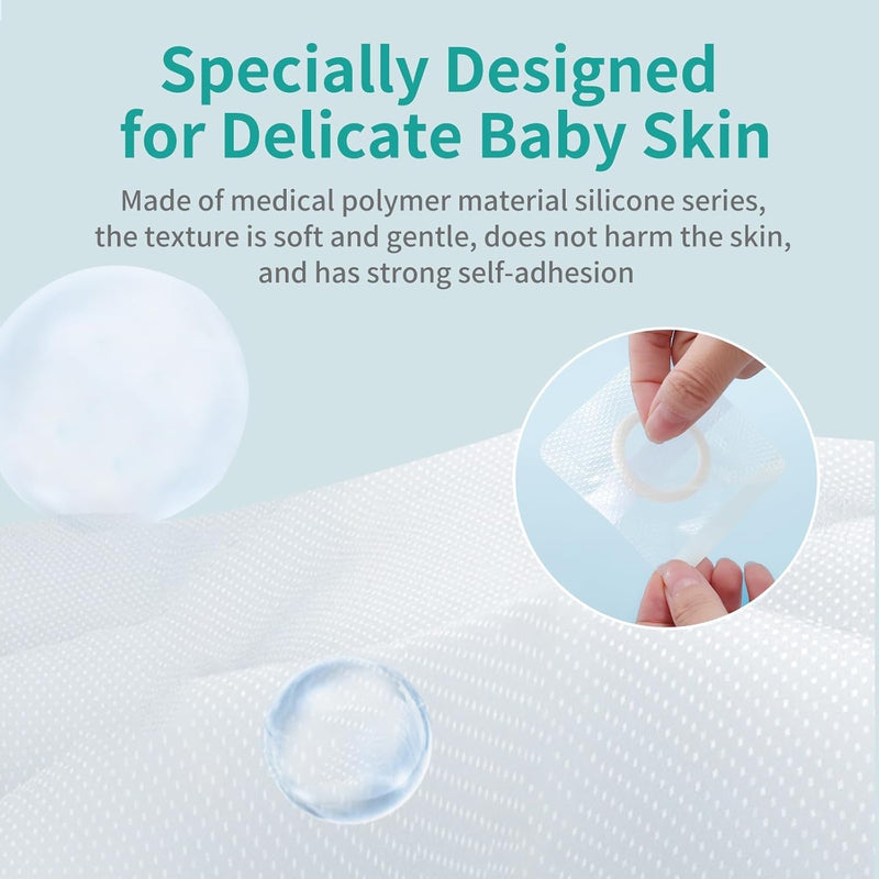 [Australia] - Baby Belly Navel Patches, Cotton Pads for Baby Belly Button Hernia, Infant Essentials Must Haves (7 Pieces) 7 