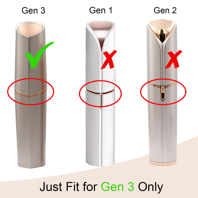 [Australia] - Flawless Replacement Heads Gen 3, 4 Pack - Compatible with 3rd Generation Flawless Facial Hair Remover, Replacement Heads for Flawless Facial Hair Remover Generation 3 4-pc for Gen 3(New Flawless) 
