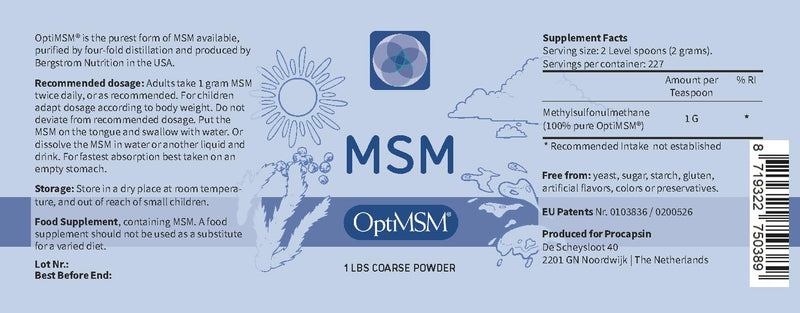 [Australia] - OptiMSM ‚Äì Pure Methylsulfonylmethane MSM Supplement Powder ‚Äì Organic, Gluten Free, Non-GMO ‚Äì Opti MSM Sulfur Crystals/Powder for Kids and Adults 