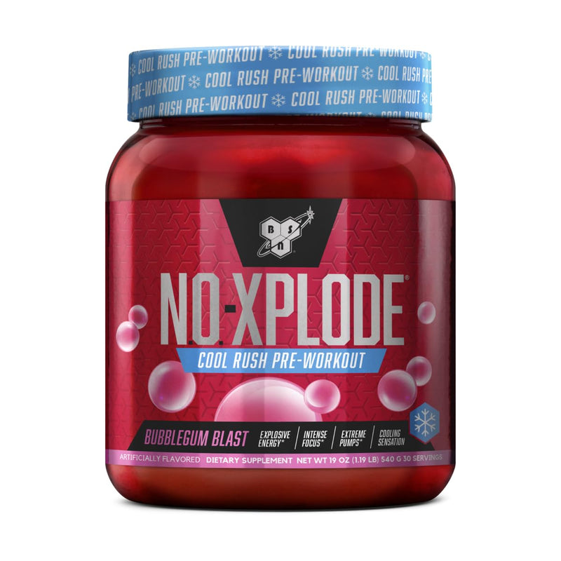 [Australia] - BSN N.O.-XPLODE Cool Rush Pre Workout Powder, Preworkout Energy Supplement for Men and Women with Creatine and Beta-Alanine, New Flavor: Bubblegum Blast, 30 Servings 1.2 Pound (Pack of 1) 
