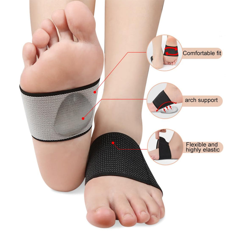 [Australia] - Foot bandage metatarsal, 2 pairs of foot bandage metatarsal immediate pain relief for flat feet, splay feet, heel spurs, plantar fasciitis foot bandage midfoot with arch support 