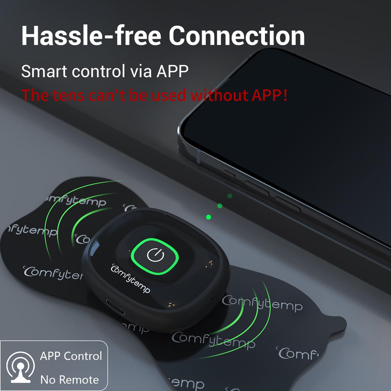 [Australia] - Comfytemp Wireless TENS Unit Muscle Stimulator with APP, FSA HSA Eligible Smart Dual Host TENS Machine for Pain Relief, EMS Device with 32 Modes, Pulse Muscle Massager for Back Shoulder Sciatica K6108 