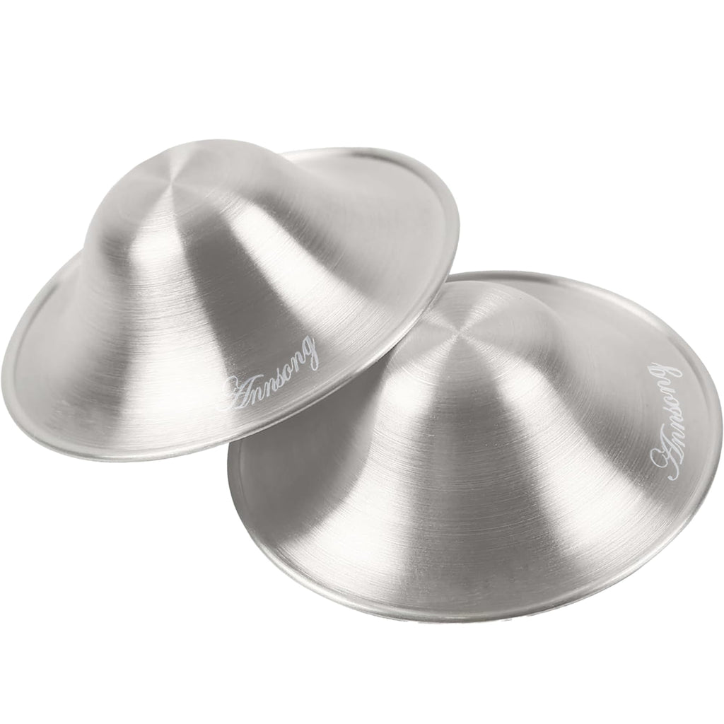 Silver Nursing Cups - Nipple Shields for Nursing Newborn - Breastfeeding Essentials - Newborn Essentials - 925 Silver Nipple Covers (Regular) Regular