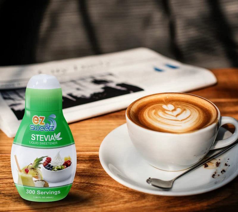[Australia] - EZ-Sweetz (2-Pack 1.36oz - Liquid De-Bittered Stevia Sweetener 300 Servings/Bottle) 1.36 Ounce (Pack of 2) 