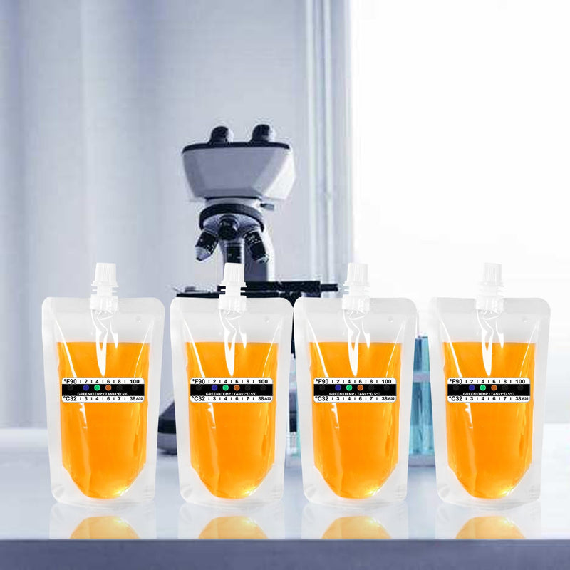 [Australia] - 17 Pcs Urine Test Complete Kit Includes 5 Transparent Bags,10 Adhesive Temperature Test Strips,Filling Funnel，47"Adjustable Hidden Leg Straps,Portable Travel Urine Test Bag 