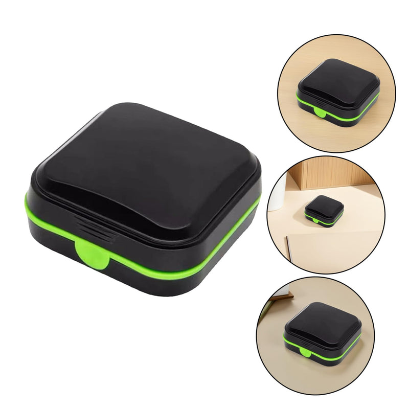 Portable Hearing Aid Holder Small Storage Box with Sealing Cover Shockproof Water-Resistant Protection Case for Outdoor Travel and Daily Use
