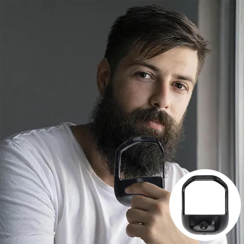 [Australia] - Beard Shaper Stencil Beard Shaping, Pack of 5 Tool Beard Styling Stencil, Beard Stencil Beard Shapes, Beard Shaping and Styling Tool, for Beard Comb Styling Tool Beard Care, Black Black 