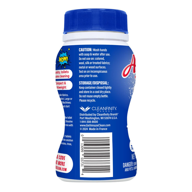 [Australia] - AMAZE Ultra Concentrated Bleach Tablets [32 tablets] - Original Scent - for Laundry, Toilet, and Multipurpose Home Cleaning. No Splash Liquid Bleach Alternative 