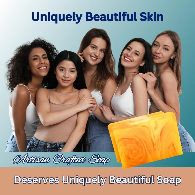 Honey Kojic Acid and Turmeric Soap for Dark Spots | Vitamin C & E, Retinol, Collagen Kojic Acid Soap Bar | Dark Spot Remover for Face | Turmeric Face Soap for Women and Men