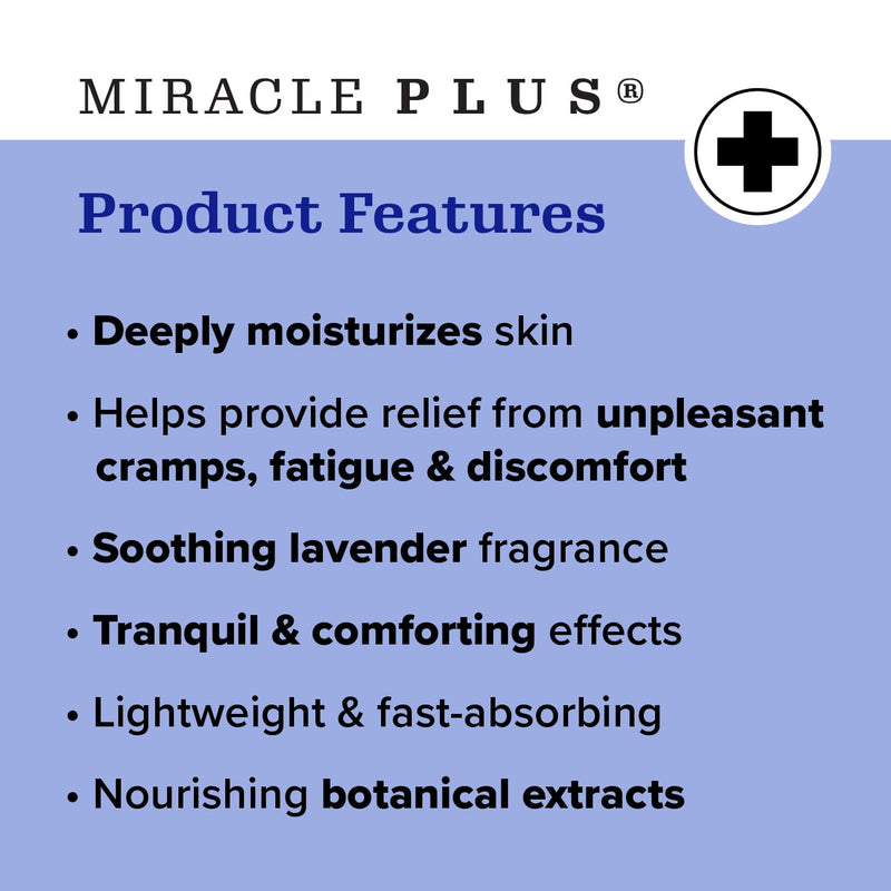 Miracle Plus Magnesium Cream For Leg Relief | Magnesium Lotion Calming Leg Cream Herbal Moisturizer Topical Body Butter Soothes + Calms Sensations, Itching, & Shaking, 8 Oz 8 Ounce (Pack of 1) Magnesium Relaxing Leg Cream