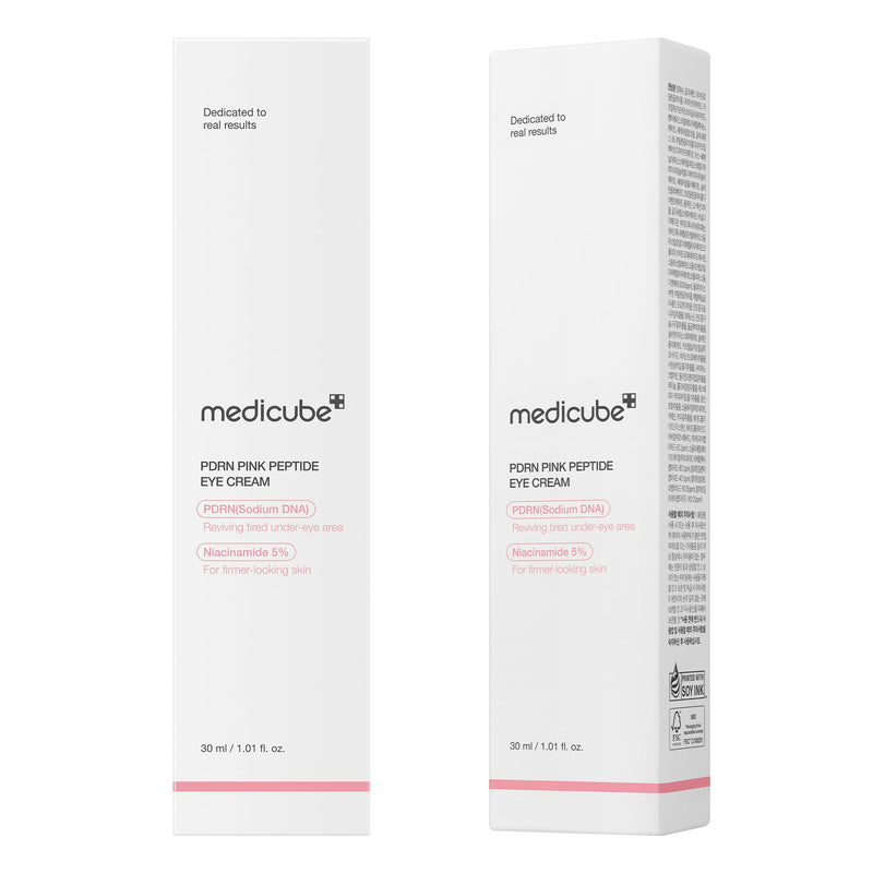 [Australia] - medicube Salmon DNA PDRN Pink Peptide Eye Serum with Niacinamide and 99% Purity Retinol for Fine Lines, Uneven Skin Tone, Korean Skin Care 1.01fl.oz 