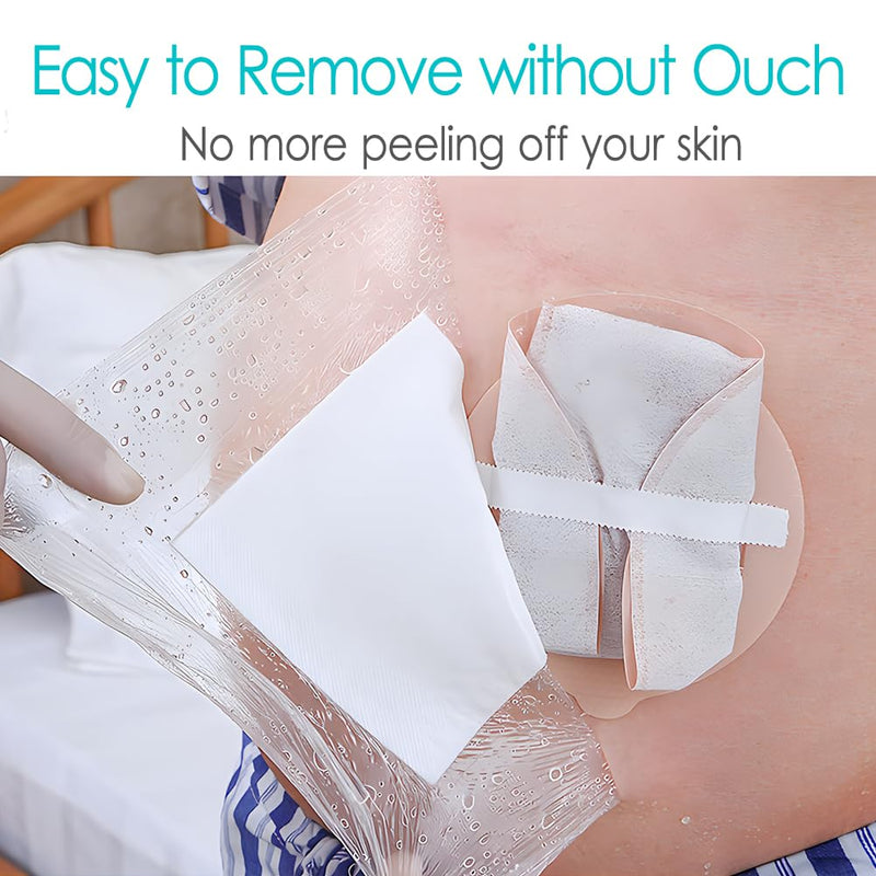 [Australia] - 14 Pcs Waterproof Ostomy Bag Shower Cover 10"x12", Stoma Bath Protector Shield Film Adhesive Dressing Bandage for Ostomy Supply Guard Accessory 10x12 inch (Pack of 14) 