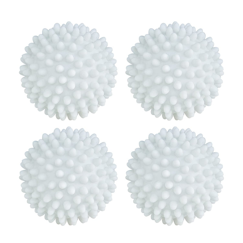 [Australia] - Dryer Balls 4 Pack - Non-Toxic Reusable Dryer Balls (White) White 