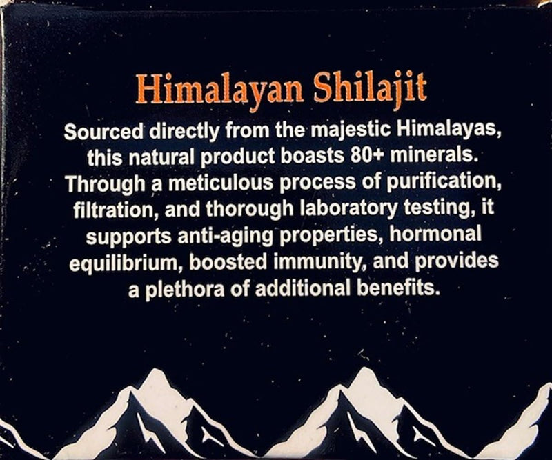 [Australia] - Pindari Shilajit Resin Pure Shilajit 500mg, Nutrient Dense, High Potency, Energy Boost, Immune Support (Resin) 