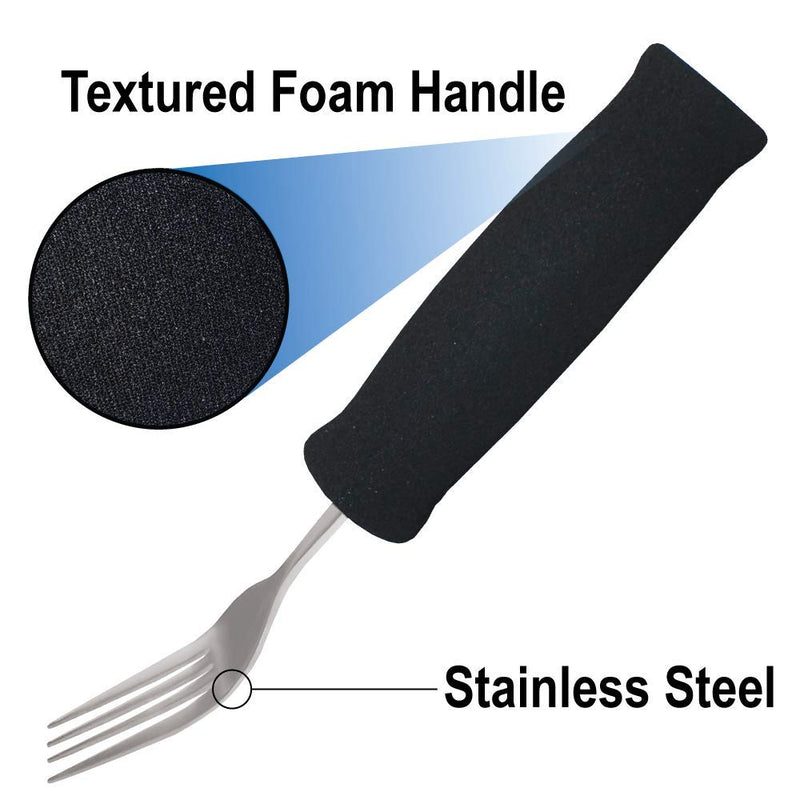 [Australia] - Rehabilitation Advantage Lightweight Utensil Set with Soft Foam Handles 