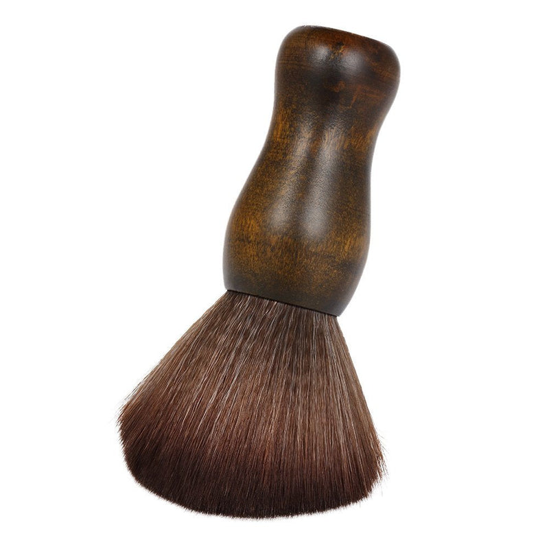 [Australia] - Anself 2pcs Neck Duster Brush, Natural Fiber Wooden Handle Cutting Kits Salon Hair Removal Brush Broken Hairbrush 
