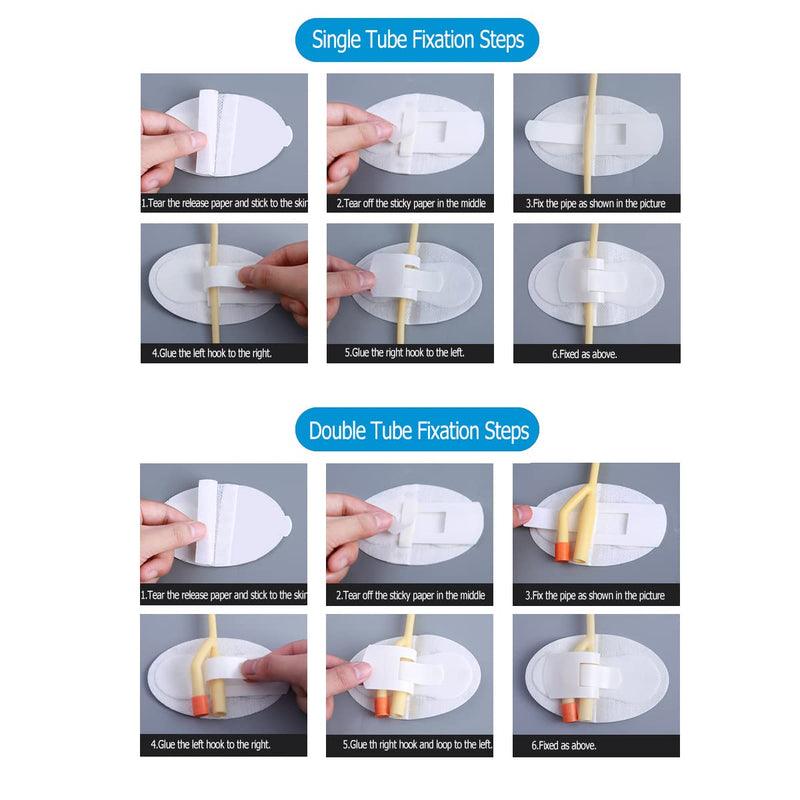 [Australia] - Catheter Stabilization Device Catheter Urinary Leg Bag Legband Holder Legband Holder Sticker (Pack of 10) Style B-10pcs 