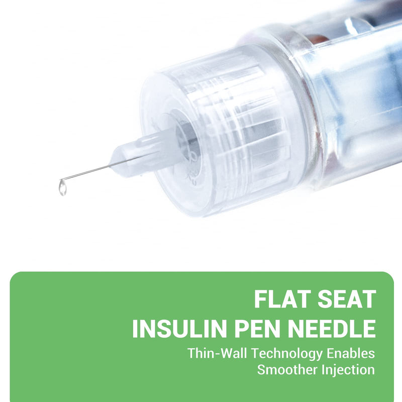 [Australia] - Insulin Pen Needles, 32G 4mm Ultra Fine Pen Needles for Insulin Injection, Compatible with Most Insulin Pens, 0.23mm x 4mm (5/32”) 100 Count 