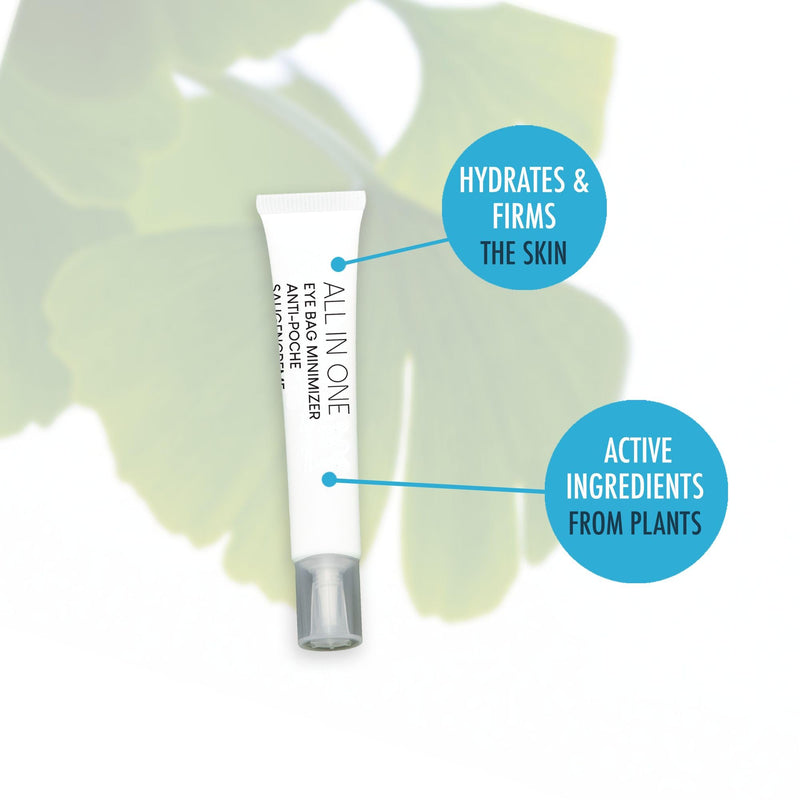 L'Action Paris All In One Eye Bag Minimiser, Natural Plant Based Cream Minimises Tired Skin and Eye Bags, Vitamin E Softens and Hydrates, Youthful Complexion, 20ml