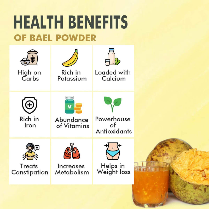 [Australia] - MB Herbals Bael Powder 8 oz (227 Gram / 0.5 LB) | Bael Fruit Powder | Promotes Digestion 