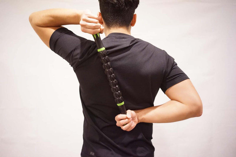 [Australia] - Muscle Roller Stick Massage Roller Muscle Roller Massage Tool for Athletes and Soothing Cramps,Relieving Muscle Soreness, 18 Inches Muscle Roller for Relieving,Physical Therapy,Massage,Body Recovery Green 