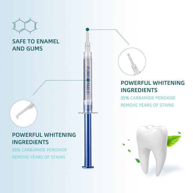[Australia] - Teeth Whitening Gel Refills 10PCS Tooth Whitener 48+ Treatments -Removes Years of Stains 35% Carbamide Peroxide 