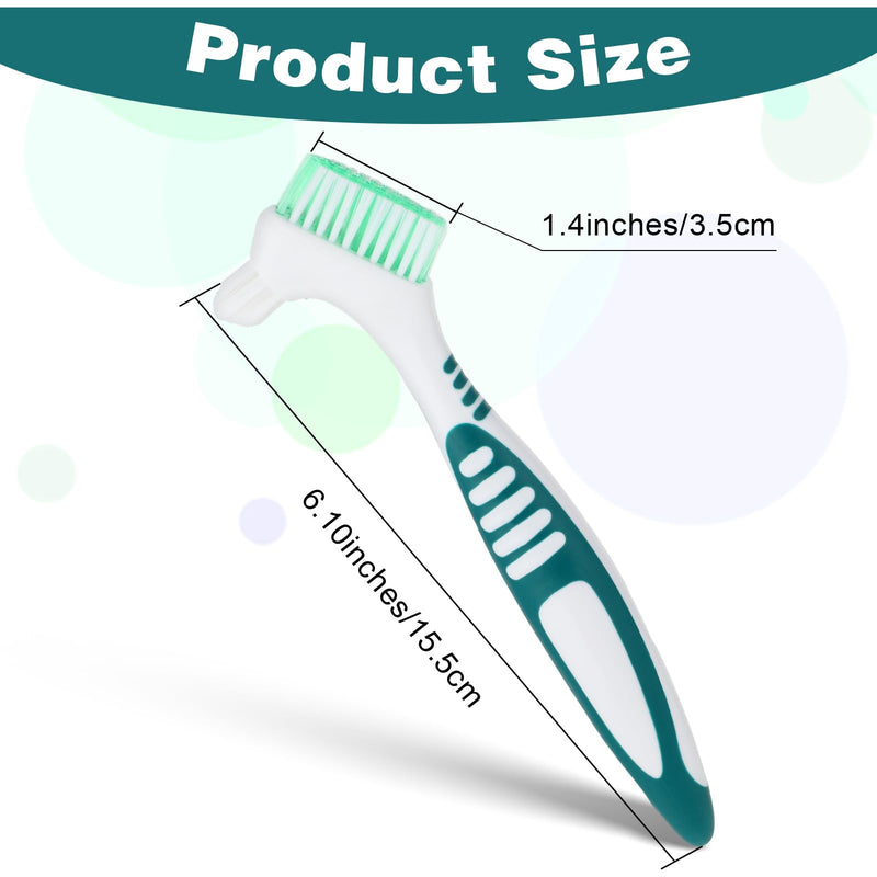 [Australia] - COMNICO denture brushes, 2-piece denture cleaning brush, high-quality hygiene denture toothbrushes for denture care, multi-layer soft bristles denture brush for denture care 