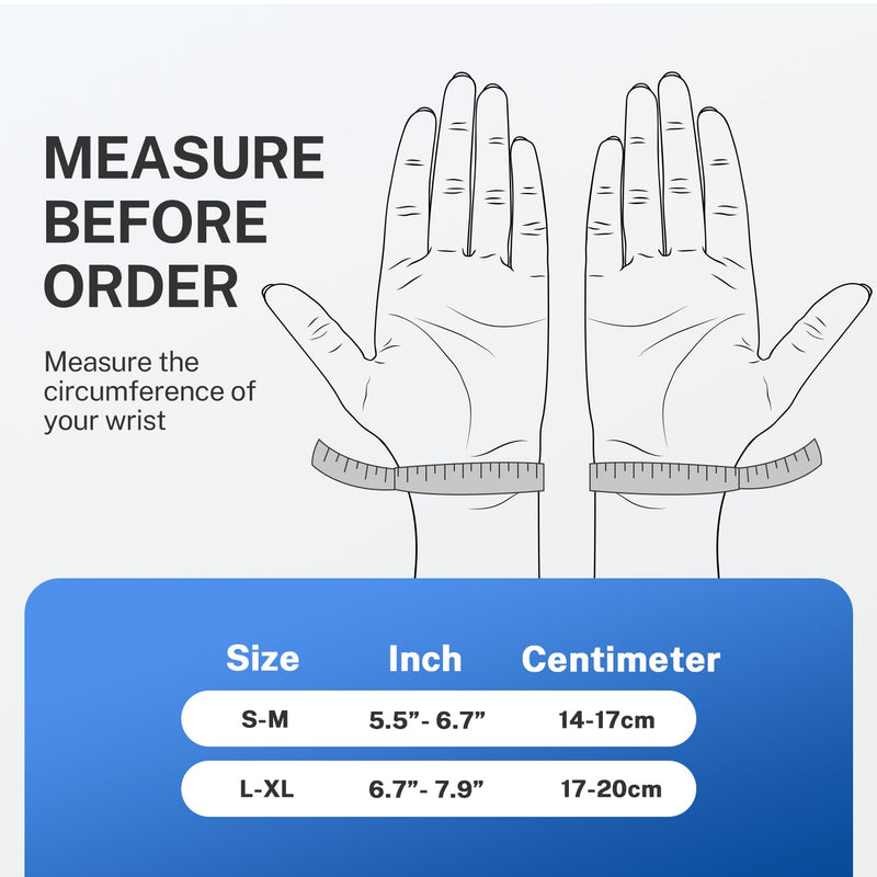[Australia] - Fitomo 2-in-1 Thumb Brace for De Quervains Tenosynovitis, Arthritis, Click Finger, Tendonitis, Carpal Tunnel Pain Relief, Thumb Sprain Left-Blue S/M 